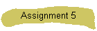Assignment 5