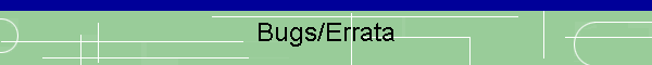Bugs/Errata