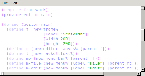 A source-code editor!